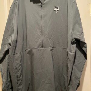 NHL LA Kings Gray Pullover Windbreaker 2XL
